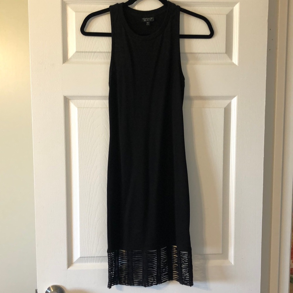 Tight black dress